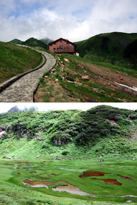 ロッジ立山連峰・血の池